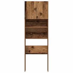 vidaXL Washing Machine Cabinet Old Wood 64x24x190 cm Engineered Wood - old wood - Additional view 4