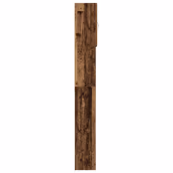 vidaXL Washing Machine Cabinet Old Wood 64x24x190 cm Engineered Wood - old wood - Additional view 6