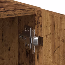 vidaXL Washing Machine Cabinet Old Wood 64x24x190 cm Engineered Wood - old wood - Additional view 9