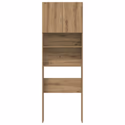 vidaXL Washing Machine Cabinet Old Wood 64x24x190 cm Engineered Wood - artisian oak - Additional view 4