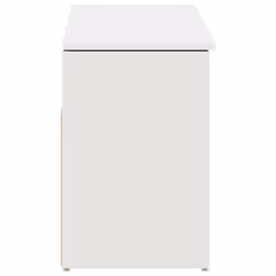 vidaXL Shoe Bench White 102x30.5x45 cm Engineered Wood bench - white - Additional view 7
