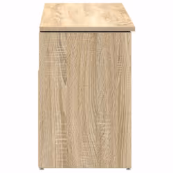 vidaXL Shoe Bench White 102x30.5x45 cm Engineered Wood bench - sonoma oak - Additional view 7