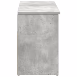 vidaXL Shoe Bench White 102x30.5x45 cm Engineered Wood bench - concrete grey - Additional view 4