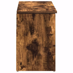 vidaXL Shoe Bench White 102x30.5x45 cm Engineered Wood bench - smoked oak - Additional view 8