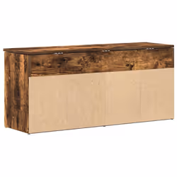 vidaXL Shoe Bench White 102x30.5x45 cm Engineered Wood bench - smoked oak - Additional view 9