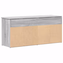 vidaXL Shoe Bench White 102x30.5x45 cm Engineered Wood bench - grey sonoma - Additional view 7