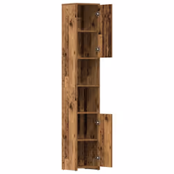 vidaXL Bathroom Cabinet Old Wood 30x30x183.5 cm Engineered Wood - Additional view 4