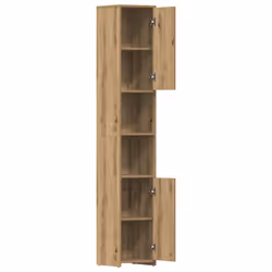 vidaXL Bathroom Cabinet Artisan Oak 30x30x183.5 cm Engineered Wood - Additional view 4