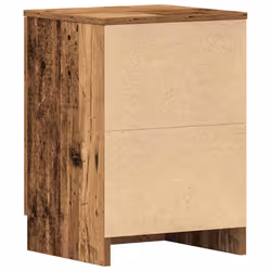 vidaXL 1/2x Bedside Cabinet Chipboard Bedroom Nightstand Stand Multi Colours - old wood, 2 pcs - Additional view 10