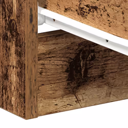 vidaXL 1/2x Bedside Cabinet Chipboard Bedroom Nightstand Stand Multi Colours - old wood, 2 pcs - Additional view 9