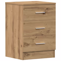 vidaXL 1/2x Bedside Cabinet Chipboard Bedroom Nightstand Stand Multi Colours - artisan oak, 1 pcs