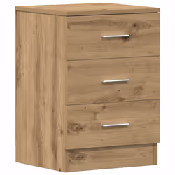 vidaXL 1/2x Bedside Cabinet Chipboard Bedroom Nightstand Stand Multi Colours - artisan oak, 1 pcs - Additional view 5
