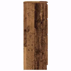 vidaXL Sideboard Engineered Wood Storage Drawer Side Cabinet Multi Colours - old wood - Additional view 6