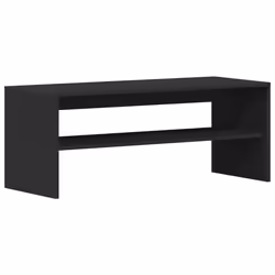 vidaXL TV Cabinet Black 100x40x40 cm Engineered Wood tv stand tv sideboard - black, 100 x 40 x 40 cm - Additional view 6