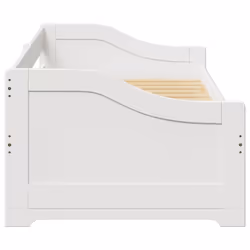 vidaXL Daybed with Trundle without Mattress IRUN 90x200 cm sofa bed - white - Additional view 7