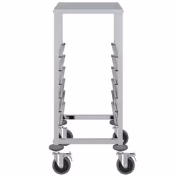 vidaXL Tray Trolley with 6 GN Containers 39x55x87 cm Stainless Steel tray rack - Additional view 4