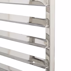 vidaXL Tray Trolley with 6 GN Containers 39x55x87 cm Stainless Steel tray rack - Additional view 8