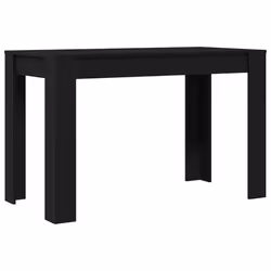 vidaXL Dining Table Kitchen Dinner Table Dining Room Table Engineered Wood - black oak