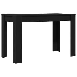 vidaXL Dining Table Kitchen Dinner Table Dining Room Table Engineered Wood - black oak