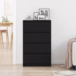 vidaXL Sideboard Black Oak 60x35x98.5 cm Engineered Wood storage cabinet - Additional view 2