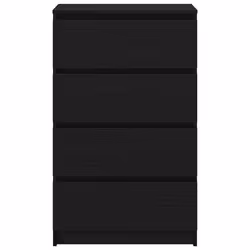 vidaXL Sideboard Black Oak 60x35x98.5 cm Engineered Wood storage cabinet - Additional view 5