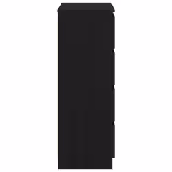 vidaXL Sideboard Black Oak 60x35x98.5 cm Engineered Wood storage cabinet - Additional view 6