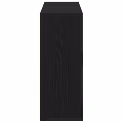 vidaXL Sideboard Black Oak 91x29.5x75 cm Engineered Wood cabinet cupboard - Additional view 6