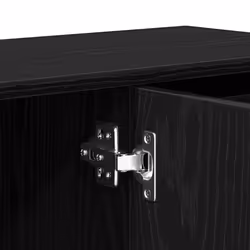 vidaXL Sideboard Black Oak 91x29.5x75 cm Engineered Wood cabinet cupboard - Additional view 9