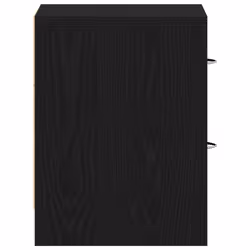 vidaXL 1/2x Bedside Cabinet Chipboard Nightstands Storage Unit Black/White - black oak, 1 pcs - Additional view 6