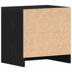 vidaXL 1/2x Bedside Cabinet Chipboard Nightstands Storage Unit Black/White - black oak, 1 pcs - Additional view 7