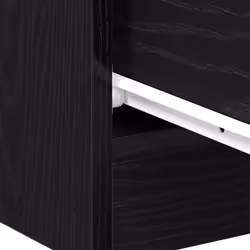 vidaXL 1/2x Bedside Cabinet Chipboard Nightstands Storage Unit Black/White - black oak, 2 pcs - Additional view 10
