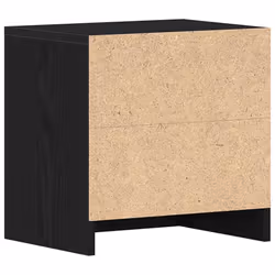 vidaXL 1/2x Bedside Cabinet Chipboard Nightstands Storage Unit Black/White - black oak, 2 pcs - Additional view 8
