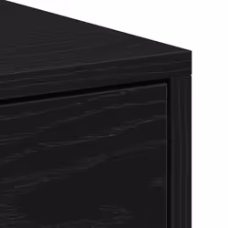 vidaXL 1/2x Bedside Cabinet Chipboard Nightstands Storage Unit Black/White - black oak, 2 pcs - Additional view 9