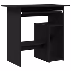 vidaXL Desk Black Oak 80x45x74 cm Engineered Wood office desk study desk