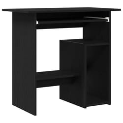 vidaXL Desk Black Oak 80x45x74 cm Engineered Wood office desk study desk