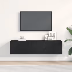 vidaXL TV Cabinet Black Oak 120x30x30.5 cm Engineered Wood TV stand