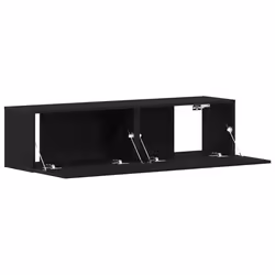 vidaXL TV Cabinet Black Oak 120x30x30.5 cm Engineered Wood TV stand - Additional view 4