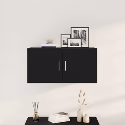 vidaXL Wall Cabinet Black Oak 80x39x40 cm Engineered Wood TV wall cabinet - Additional view 2