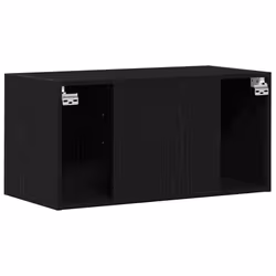 vidaXL Wall Cabinet Black Oak 80x39x40 cm Engineered Wood TV wall cabinet - Additional view 7