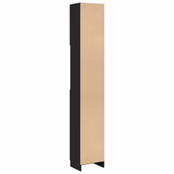 vidaXL Bathroom Cabinet Cupboard Storage Rack Washer Shelf Engineered Wood - black oak - Additional view 7