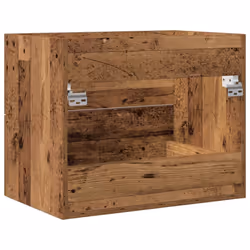 vidaXL Bathroom Sink Cabinet Old Wood 80x38.5x48 cm Engineered Wood - old wood, 60 x 38.5 x 48 cm - Additional view 7