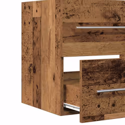 vidaXL Bathroom Sink Cabinet Old Wood 80x38.5x48 cm Engineered Wood - old wood, 60 x 38.5 x 48 cm - Additional view 8