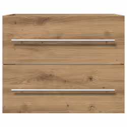 vidaXL Bathroom Sink Cabinet Old Wood 80x38.5x48 cm Engineered Wood - artisan oak, 60 x 38.5 x 48 cm - Additional view 5