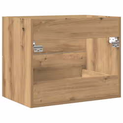vidaXL Bathroom Sink Cabinet Old Wood 80x38.5x48 cm Engineered Wood - artisan oak, 60 x 38.5 x 48 cm - Additional view 7