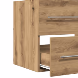 vidaXL Bathroom Sink Cabinet Old Wood 80x38.5x48 cm Engineered Wood - artisan oak, 60 x 38.5 x 48 cm - Additional view 9