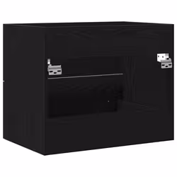 vidaXL Bathroom Sink Cabinet Old Wood 80x38.5x48 cm Engineered Wood - black oak, 60 x 38.5 x 48 cm - Additional view 7