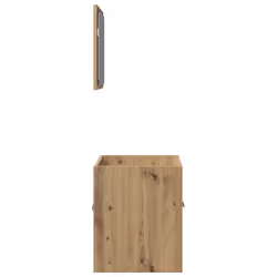 vidaXL Bathroom Furniture Set 2 Piece Storage Cabinet Cupboard Engineered Wood - artisan oak - Additional view 6