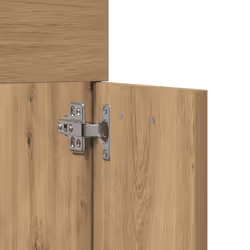 vidaXL Bathroom Furniture Set 2 Piece Storage Cabinet Cupboard Engineered Wood - artisan oak - Additional view 9