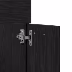 vidaXL Bathroom Furniture Set 2 Piece Storage Cabinet Cupboard Engineered Wood - black oak - Additional view 8