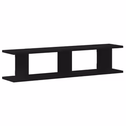 vidaXL 2x Wall Shelf Wall-Mounted Shelf Hanging Floating Shelf Engineered Wood - 90 x 18 x 20 cm - Additional view 4